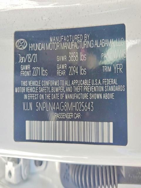 2021 Hyundai Elantra sel