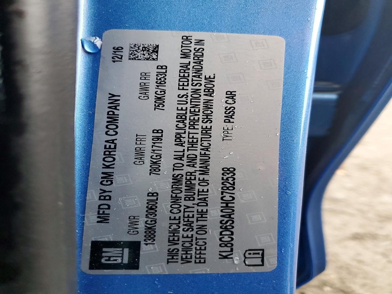 2017 Chevrolet Spark 1LT