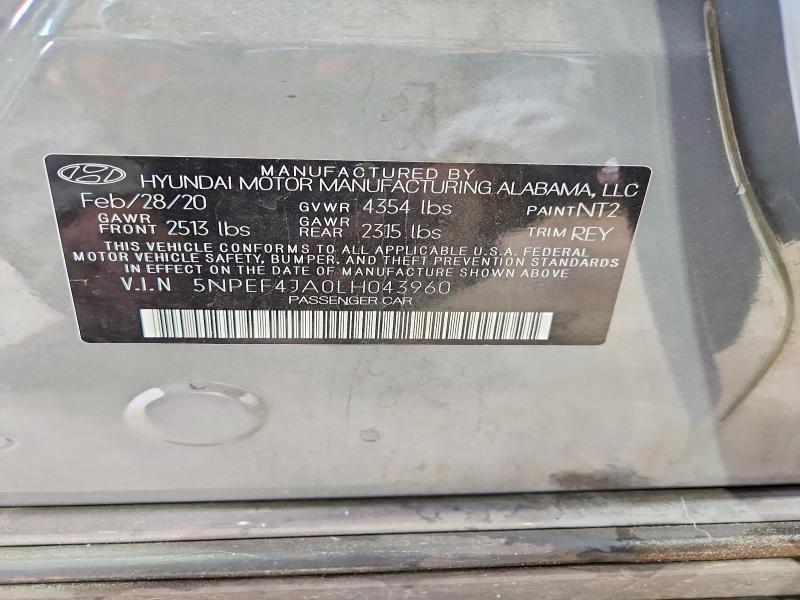 2020 Hyundai Sonata sel