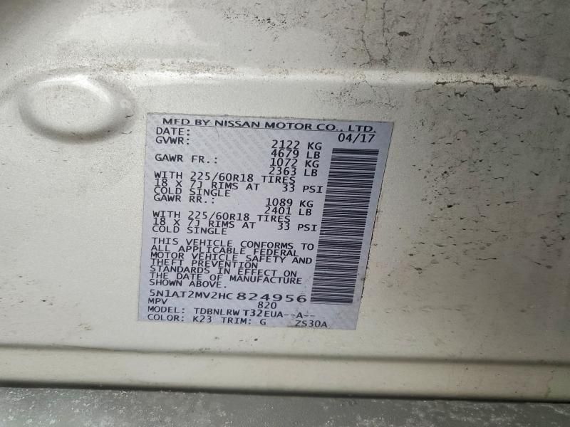 2017 Nissan Rogue sv