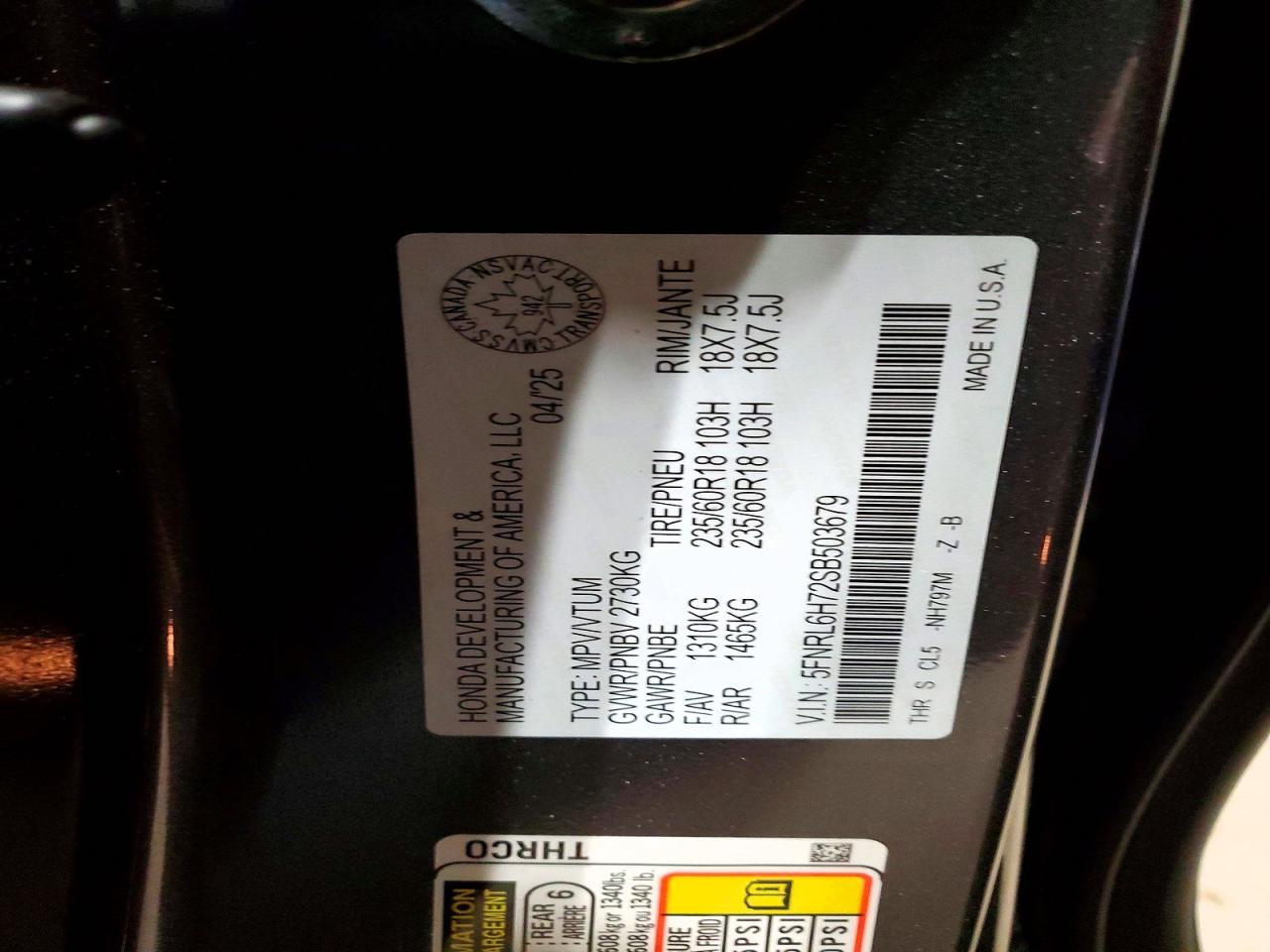 2025 Honda Odyssey Sport-l