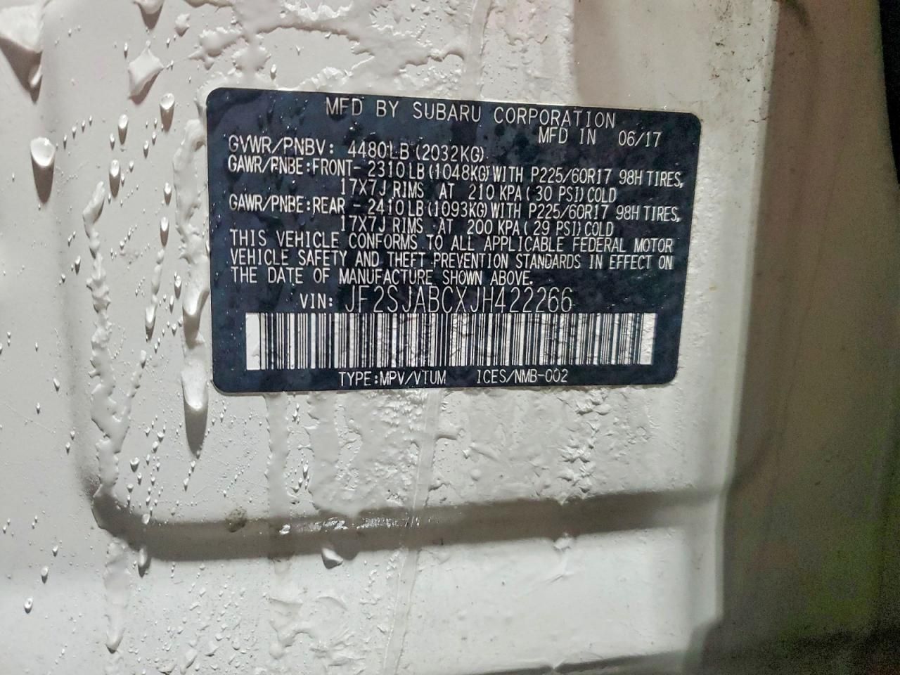 2018 Subaru Forester 2.5i