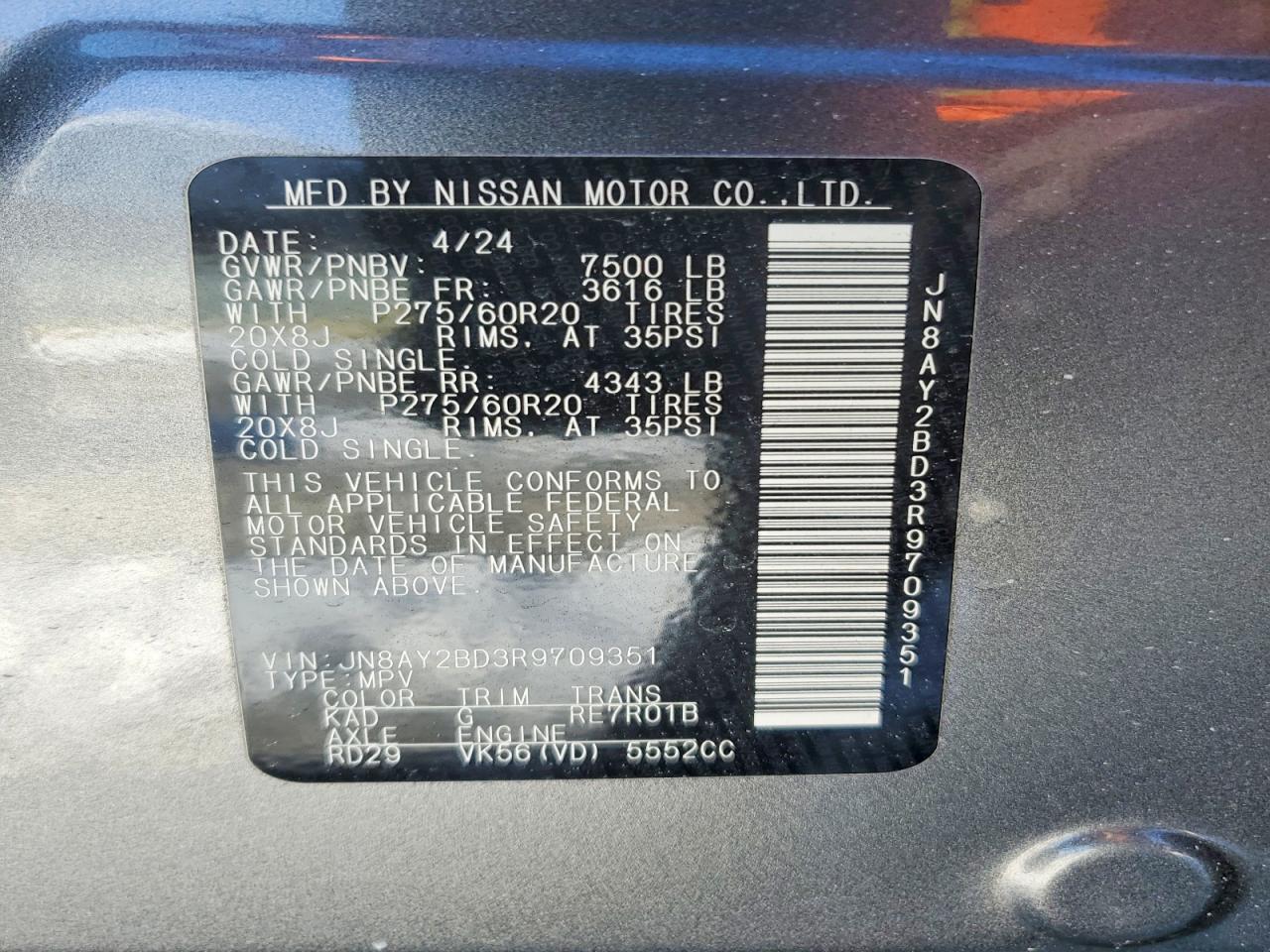 2024 Nissan Armada sl