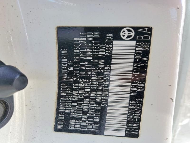 2016 Toyota Corolla l