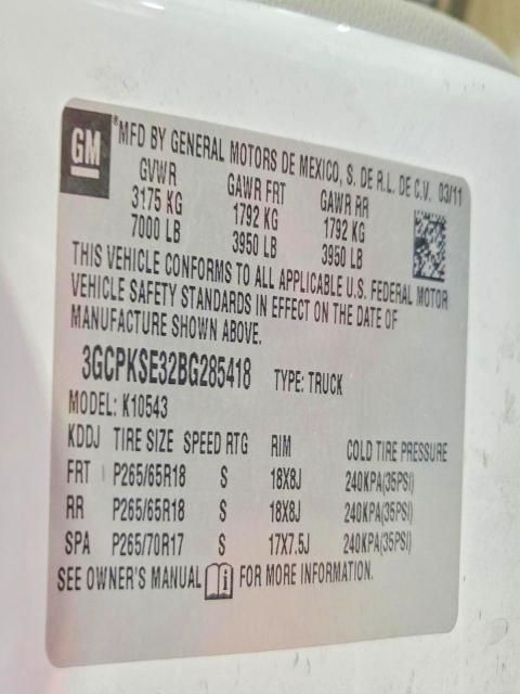 2011 Chevrolet Silverado K1500 lt