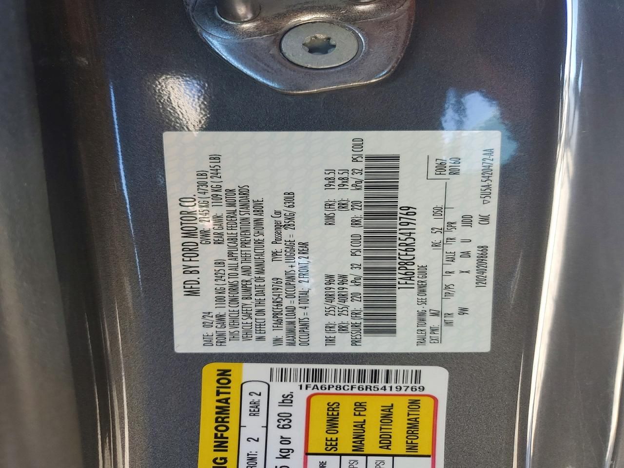 2024 Ford Mustang gt