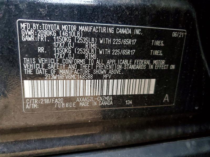 2021 Toyota Rav4 xle