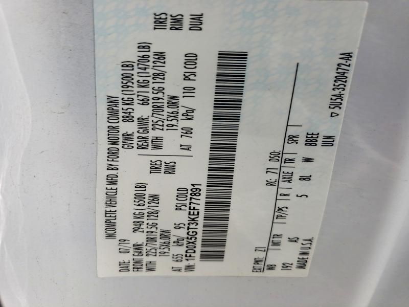 2019 Ford F550 Super Duty