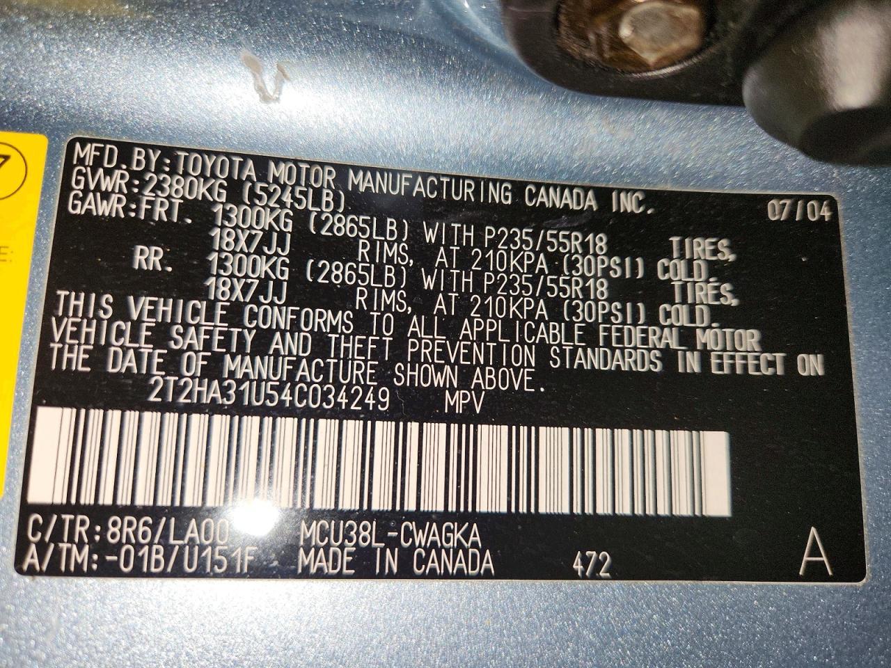 2004 Lexus Rx 330