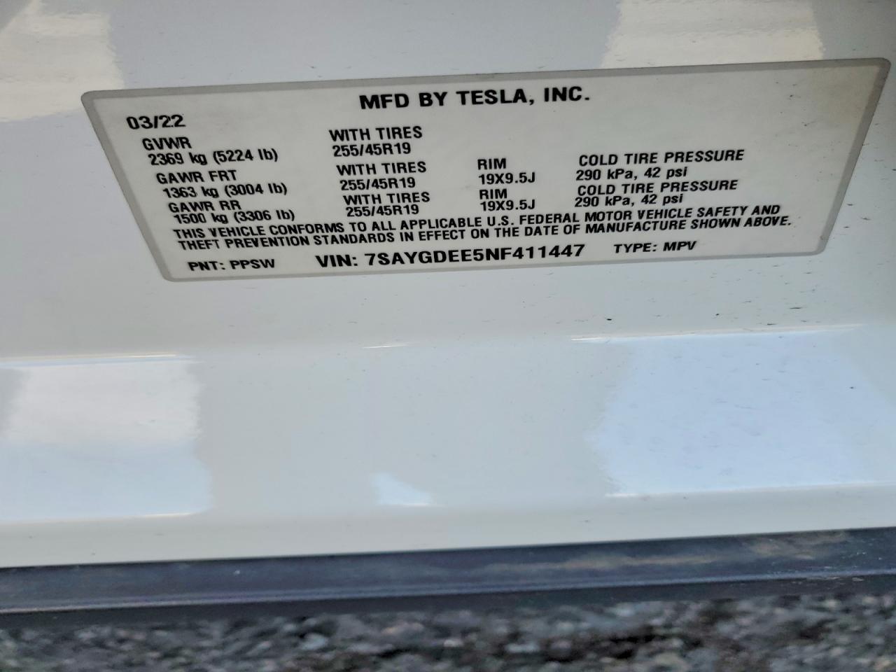 2022 Tesla Model y