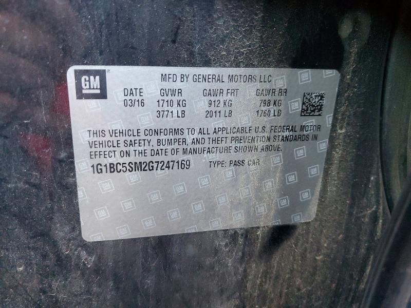 2016 Chevrolet Cruze ls