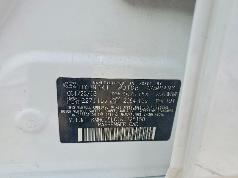 2019 Hyundai Ioniq Limited