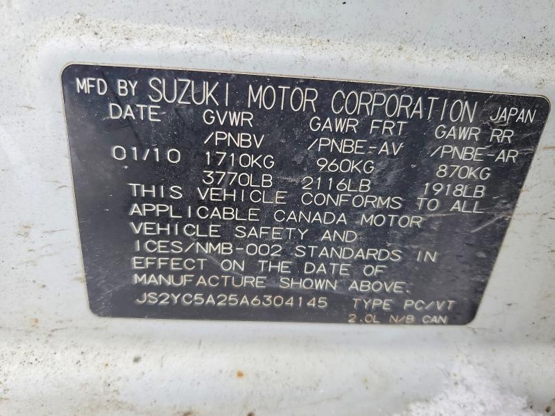2010 Suzuki SX4 le