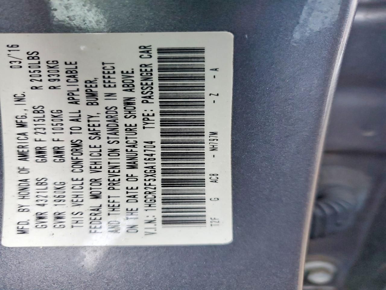 2016 Honda Accord Sport