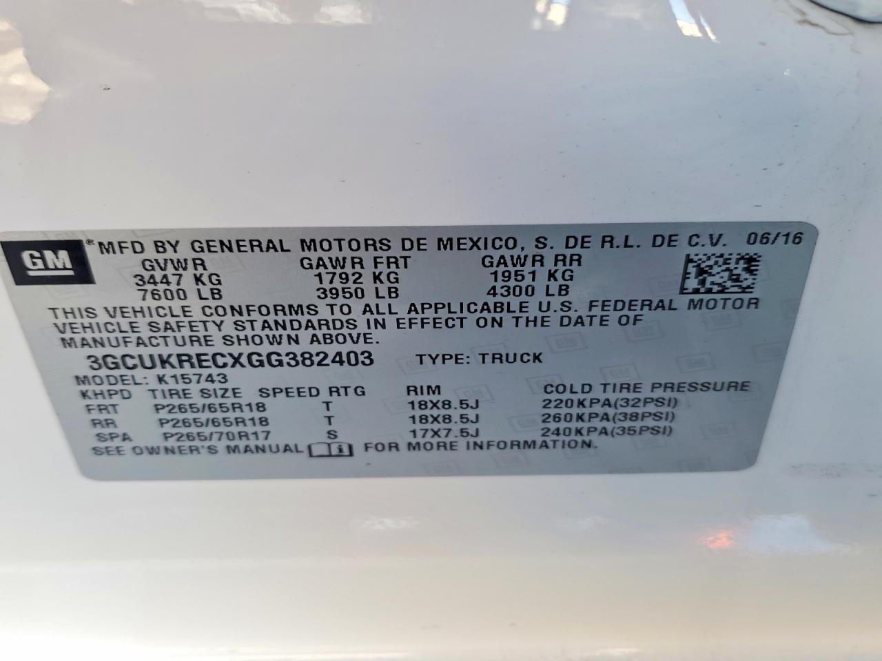 2016 Chevrolet Silverado K1500 LT