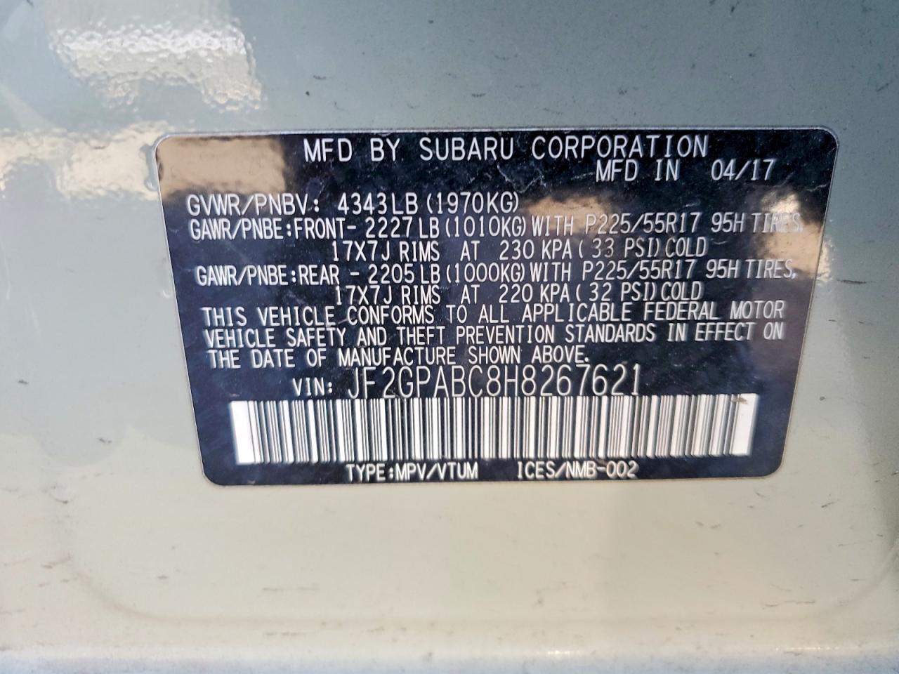 2017 Subaru Crosstrek Premium