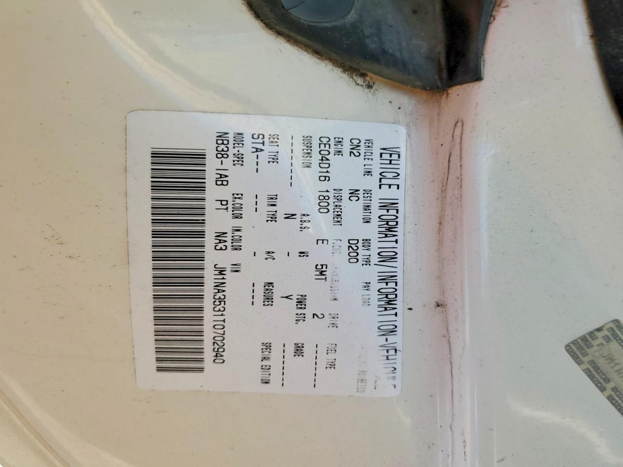 1996 Mazda Mx-5 Miata