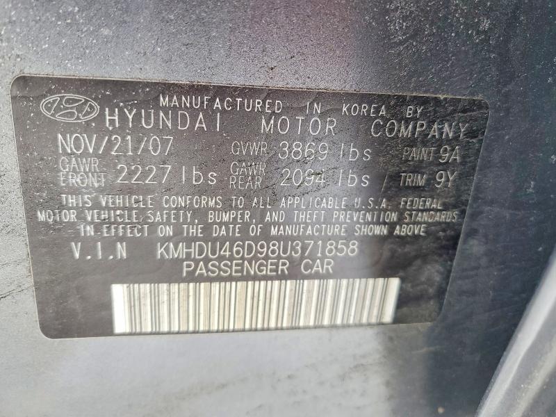 2008 Hyundai Elantra gls