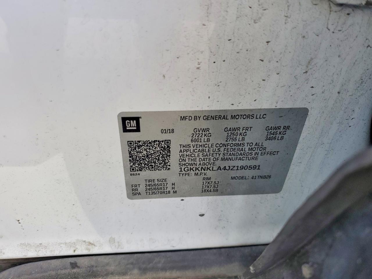 2018 GMC Acadia sle