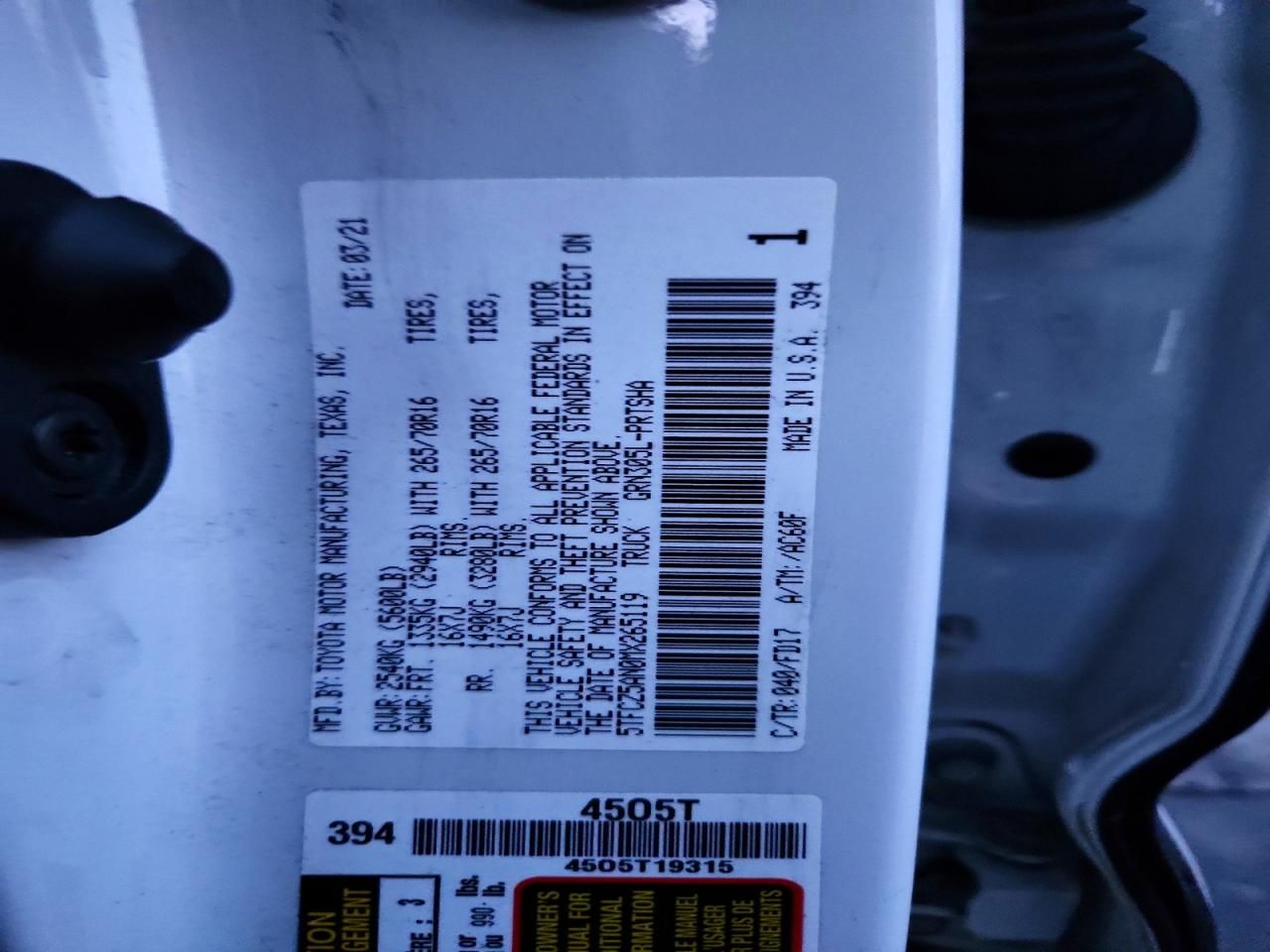 2021 Toyota Tacoma TRD OFF-Road