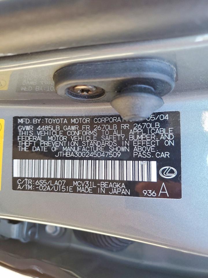 2004 Lexus Es 330 Base