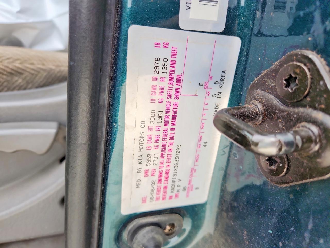 2003 KIA Sedona ex