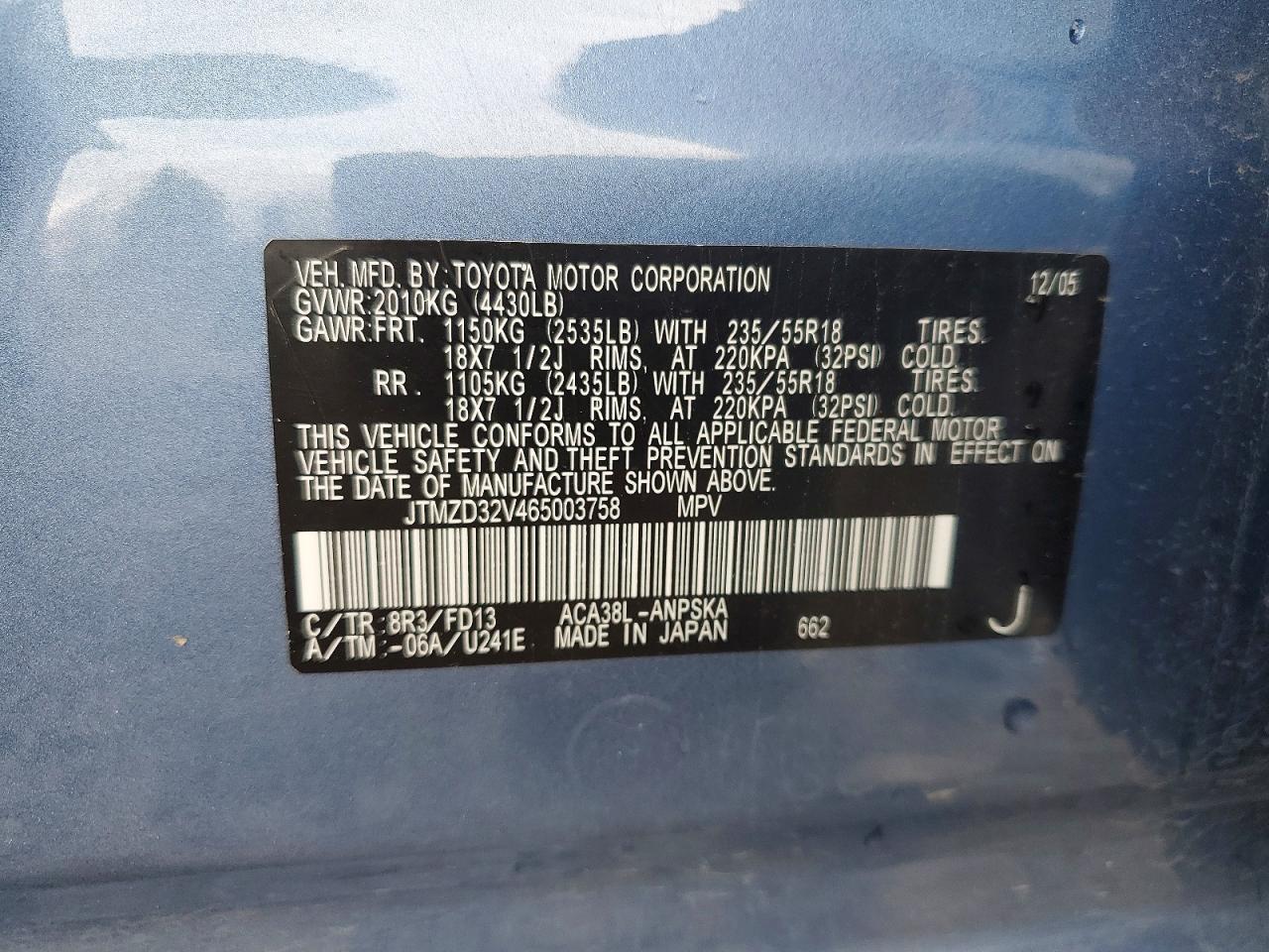 2006 Toyota Rav4 Sport