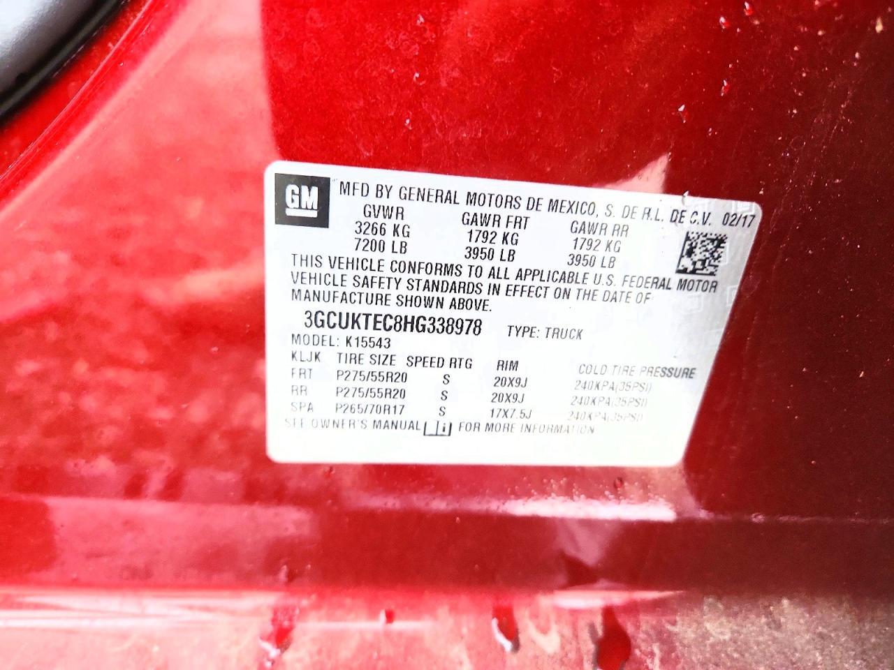 2017 Chevrolet Silverado K1500 High Country