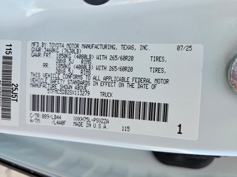 2025 Toyota Tundra Crewmax Platinum