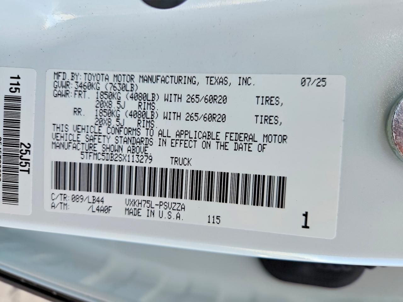 2025 Toyota Tundra Crewmax Platinum