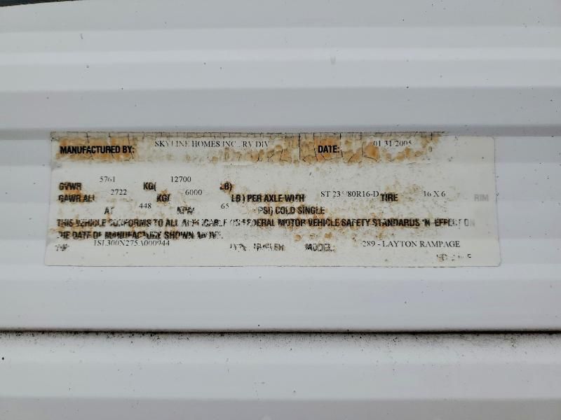 2005 Skyline Layton-camper