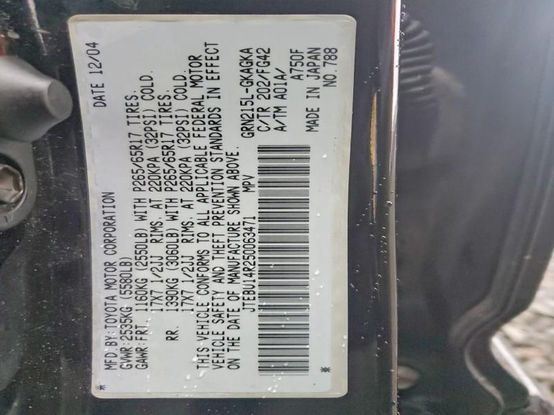 2005 Toyota 4runner SR5