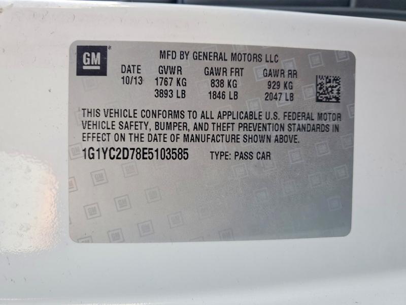 2014 Chevrolet Corvette Stingray 2LT