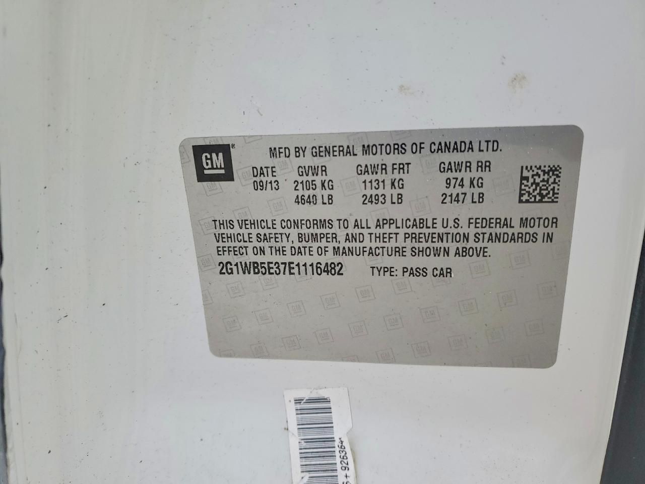 2014 Chevrolet Impala Limited lt