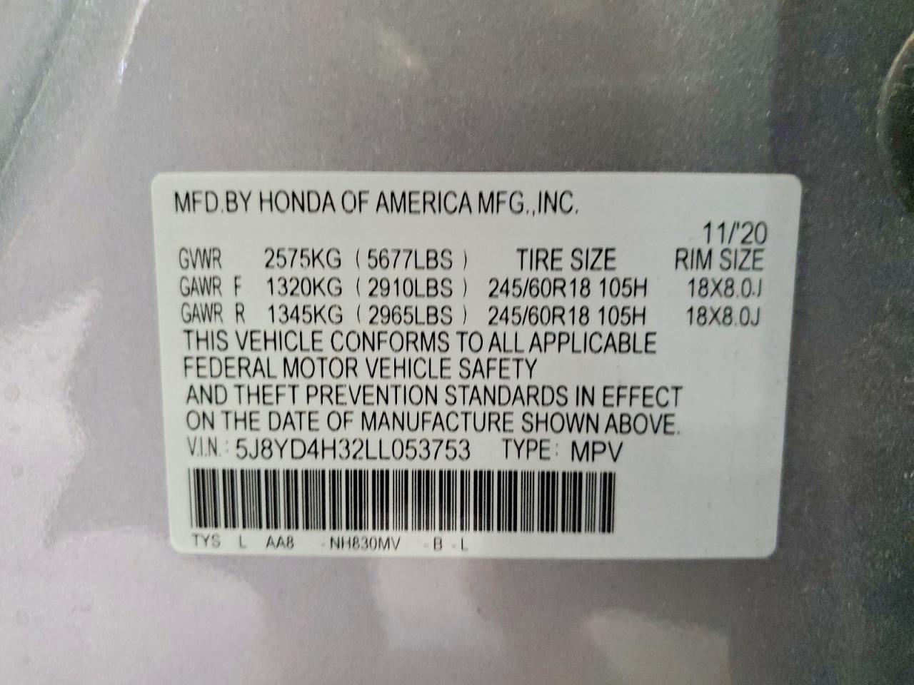 2020 Acura MDX