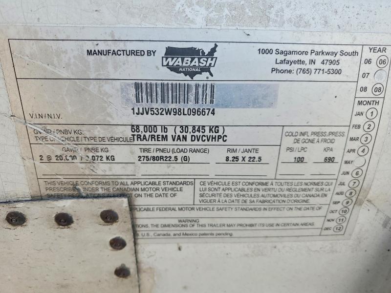 2008 Wabash Trailer-DRY Van Trailer