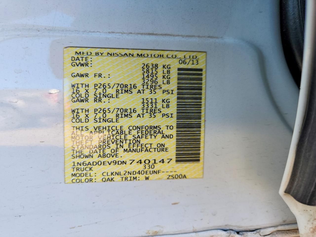 2013 Nissan Frontier s