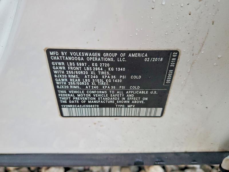 2018 Volkswagen Atlas sel Premium