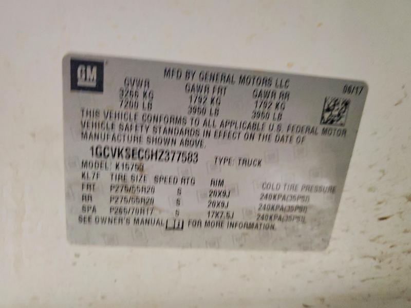 2017 Chevrolet Silverado K1500 ltz