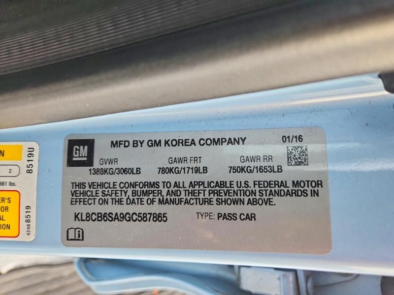 2016 Chevrolet Spark ls