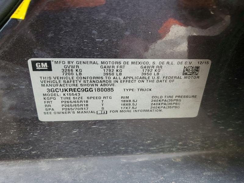 2016 Chevrolet Silverado K1500 lt