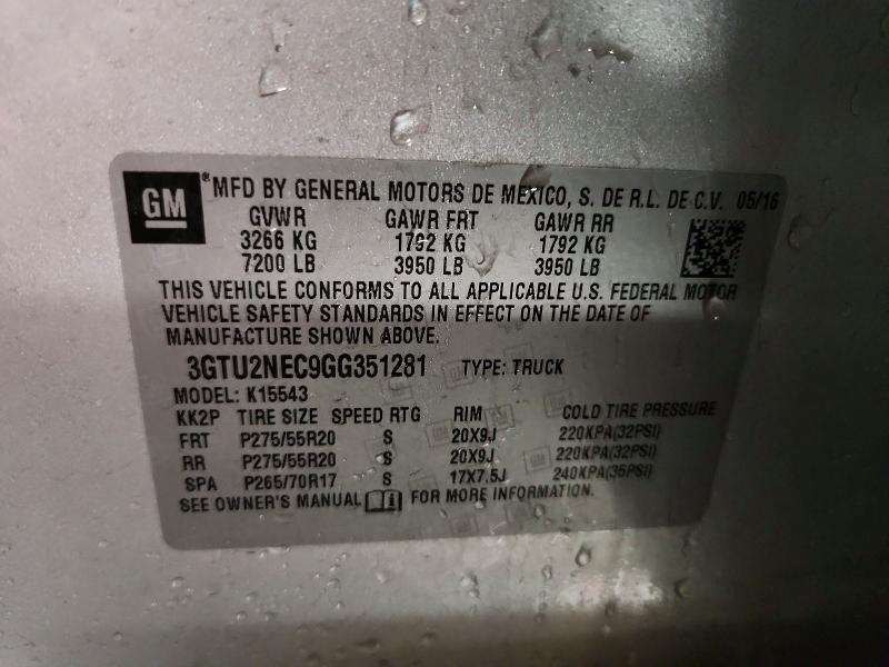 2016 GMC Sierra K1500 slt