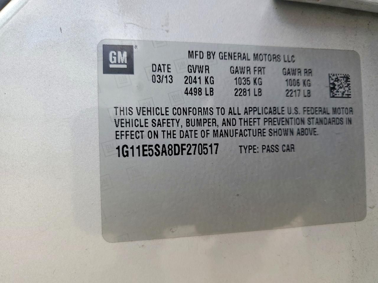 2013 Chevrolet Malibu 2LT