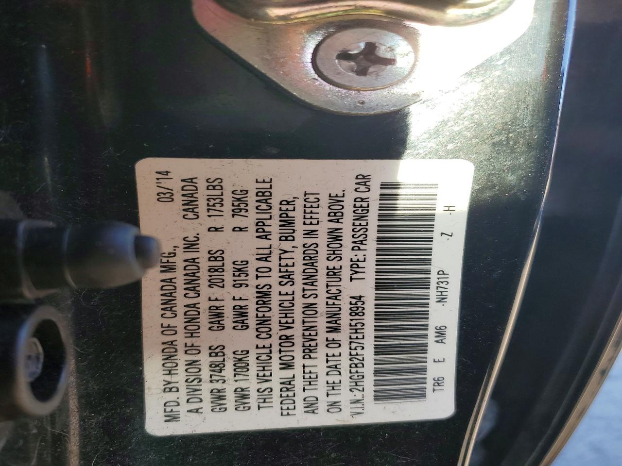 2014 Honda Civic lx