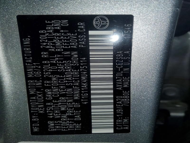 2021 Toyota Camry se