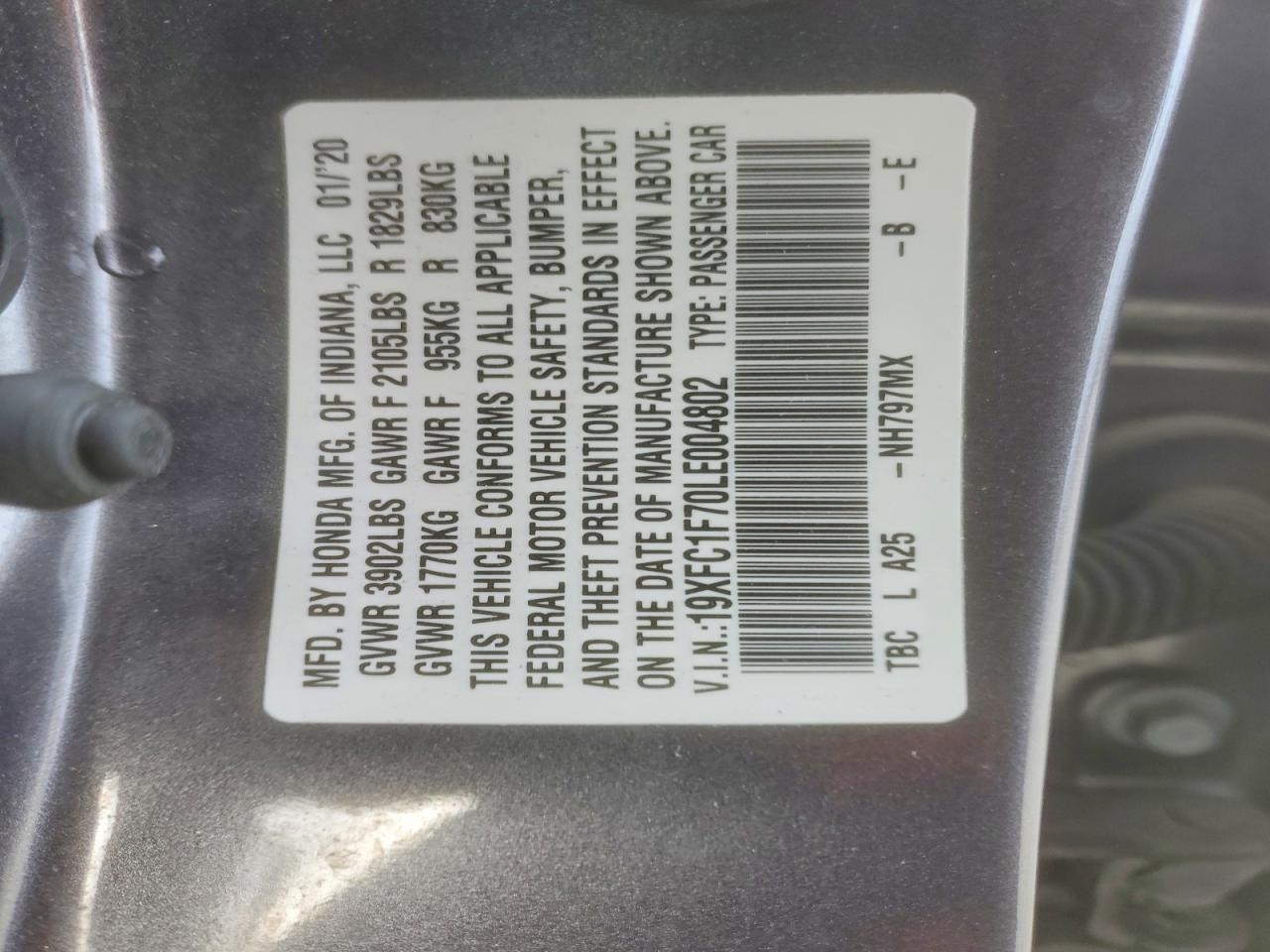 2020 Honda Civic exl