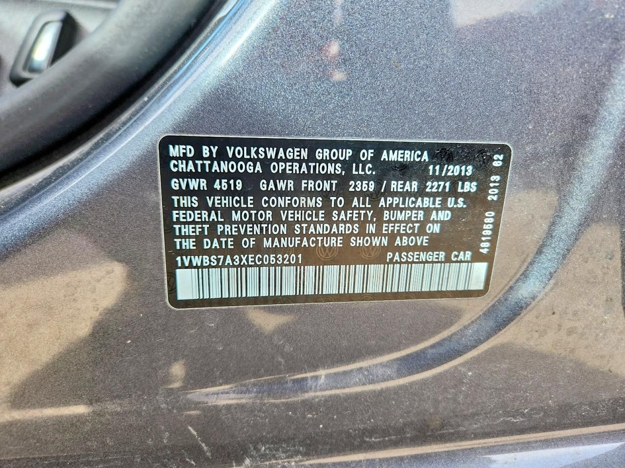 2014 Volkswagen Passat se