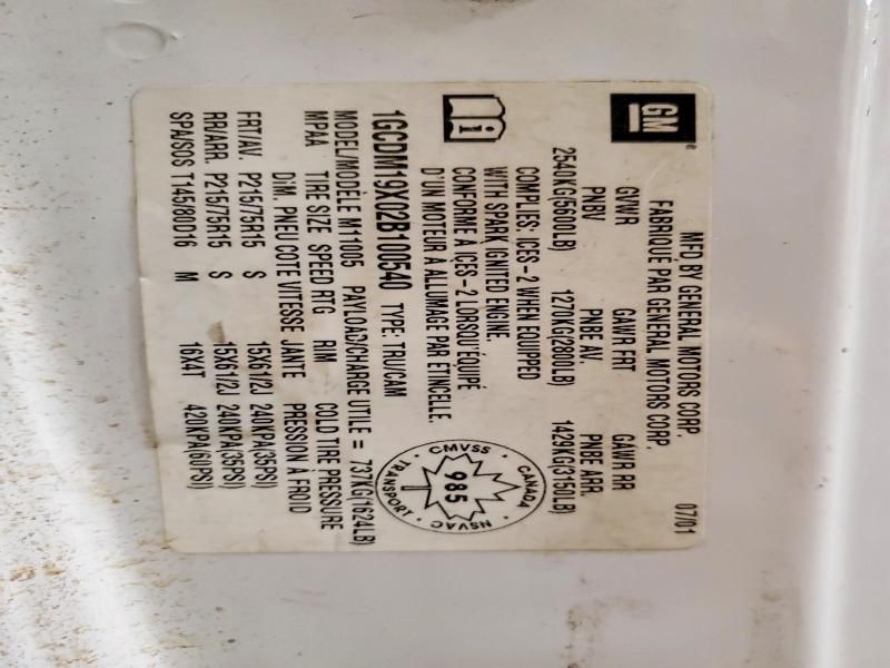 2002 Chevrolet Astro