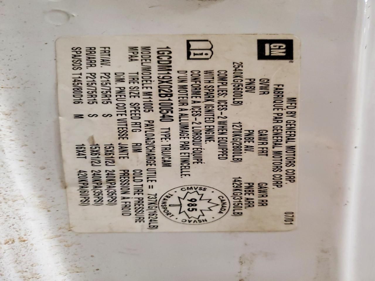 2002 Chevrolet Astro