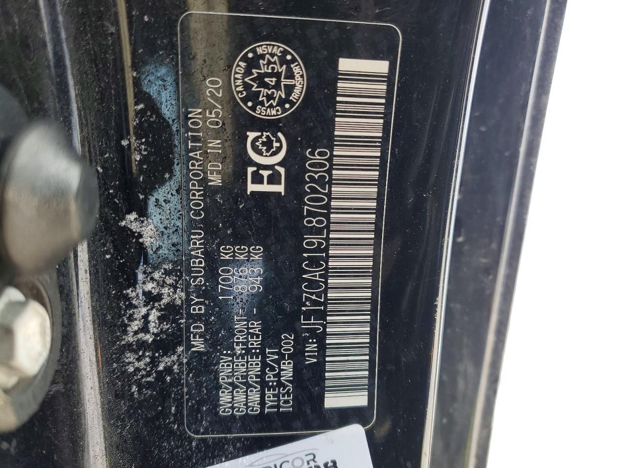 2020 Subaru Brz Limited